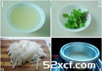 鸡汤煮白萝卜的做法