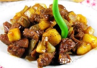 黑椒苹果牛肉粒的做法教