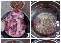 花生眉豆煲猪手的做法