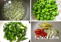 蚕豆炒蒜苗的做法