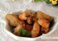 酱香虾仁藕丁的做法
