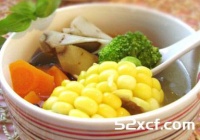 五行彩蔬汤的做法