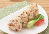 蔬菜肉末饭团的做法