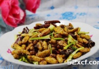 干煸蚕蛹的做法