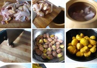 板栗煨土鸡的做法