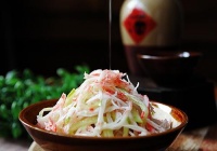 芥末油拌模拟蟹肉的做法
