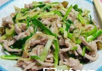 仔姜熘肉丝的做法
