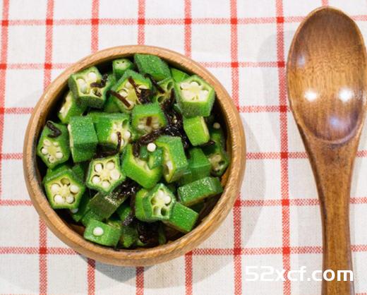 盐昆布拌秋葵的做法