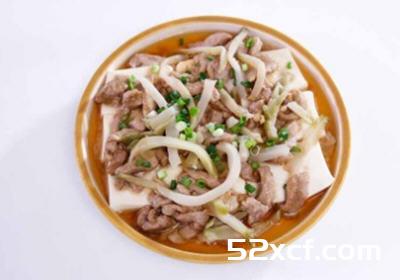 榨菜肉丝蒸豆腐的做法