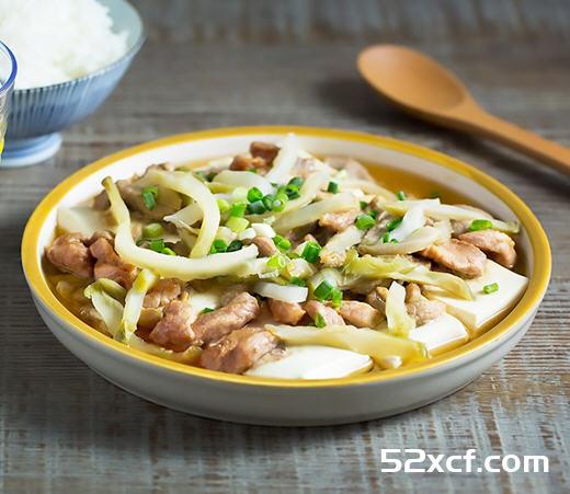 榨菜肉丝蒸豆腐的做法