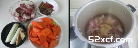 红萝卜羊肉煲的做法