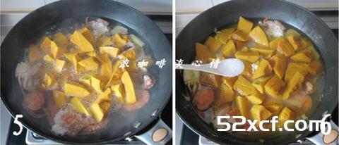 螃蟹南瓜汤的做法