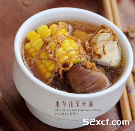 虫草花玉米汤的做法