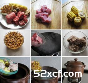 虫草花玉米汤的做法