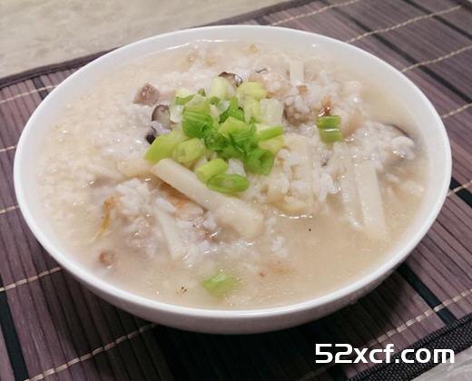 香菇竹笋咸粥的做法
