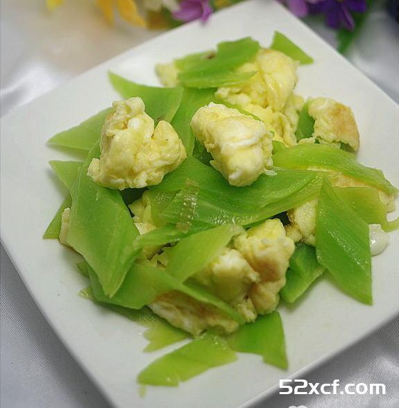鸡蛋炒莴苣的做法