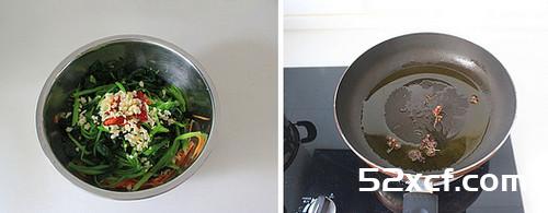 菠菜拌豆皮的做法