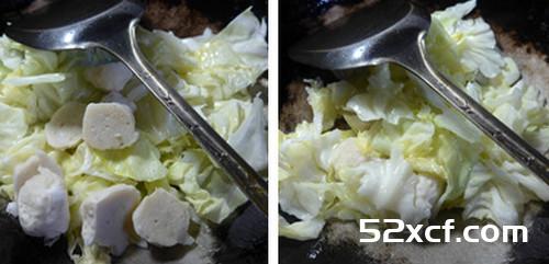 咖喱墨鱼丸圆白菜的做法