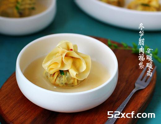 冬笋腊肉福袋的做法