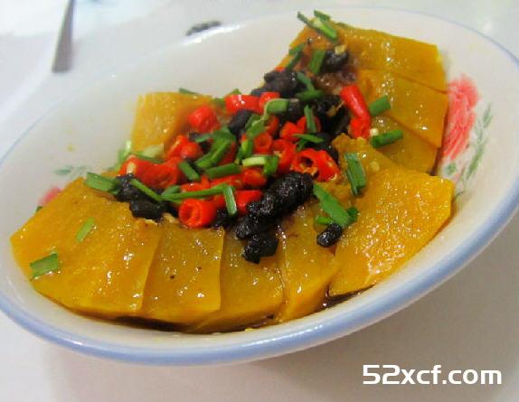 尖椒豆豉南瓜的做法