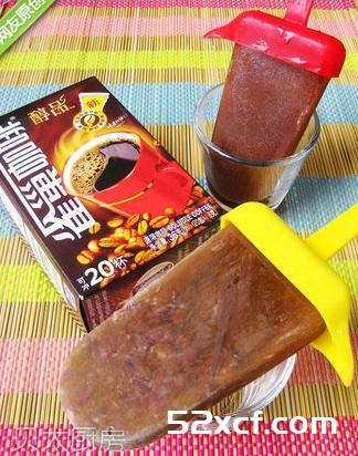 咖啡红豆冰棍的做法