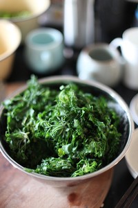荠菜素饺子的做法