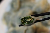 荠菜素饺子的做法