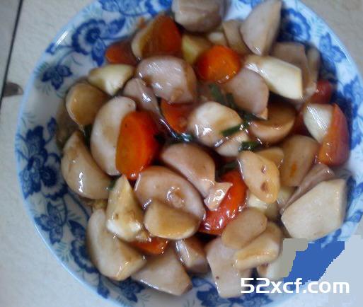 茭白烩杏鲍菇的做法