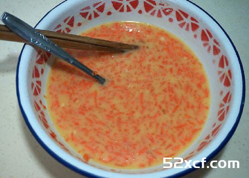 胡萝卜鸡蛋饼的做法