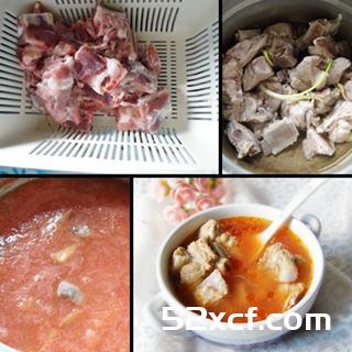 番茄排骨浓汤的做法