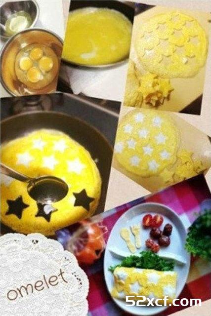 萌爆的星星蛋包饭做法