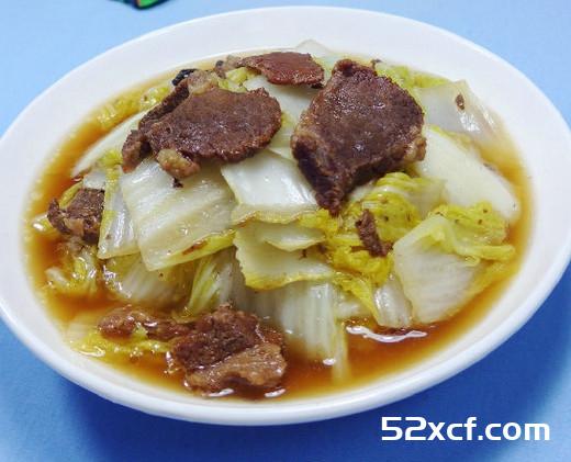 卤牛腩炒娃娃菜的做法