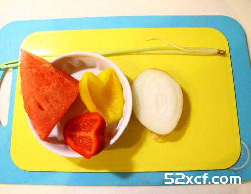 甜椒西瓜沙拉的做法