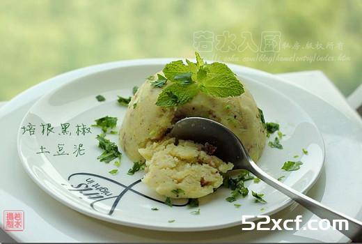 培根黑椒土豆泥的做法
