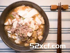 微波炉肉末豆腐