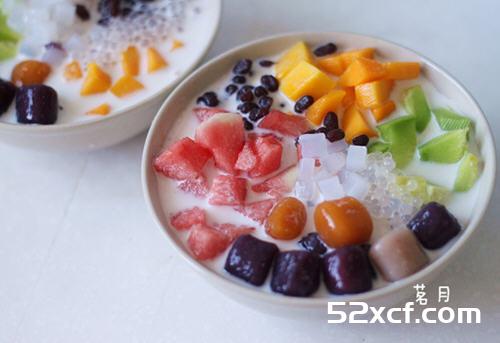 自制芋圆水果捞制作