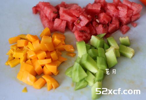 自制芋圆水果捞制作