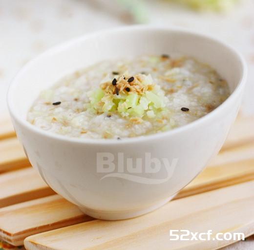 菜花鸡肉粥的做法