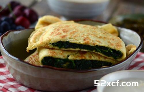 煎饼菠菜盒子的做法