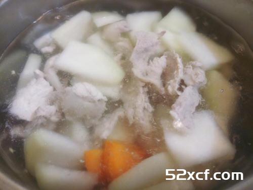 大头菜肉片汤的做法