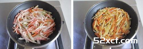 胡萝卜土豆丝煎饼的做法