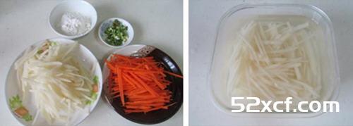 胡萝卜土豆丝煎饼的做法