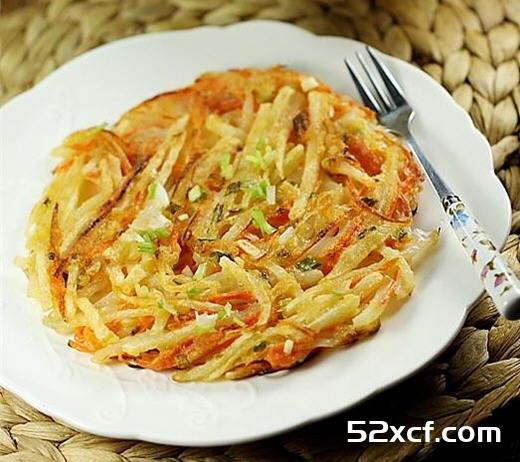 胡萝卜土豆丝煎饼的做法