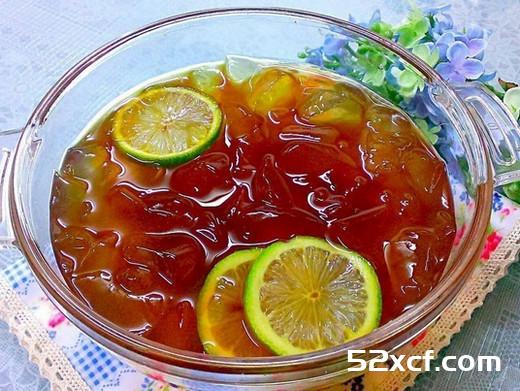 黑糖水柠檬爱玉的做法