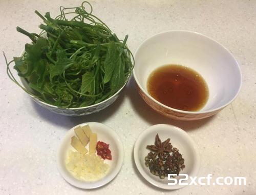油泼龙须菜的做法