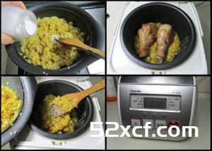 咖喱鸡腿饭的做法
