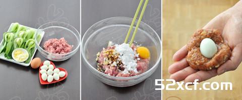 红烧鹌鹑蛋狮子头的做法