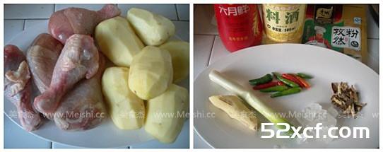 鸡腿炖土豆的做法