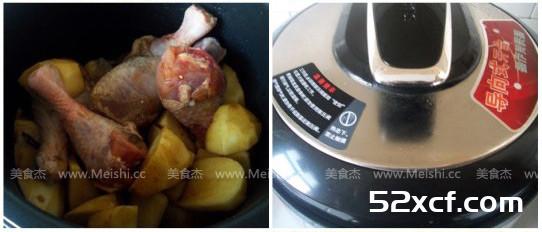 鸡腿炖土豆的做法