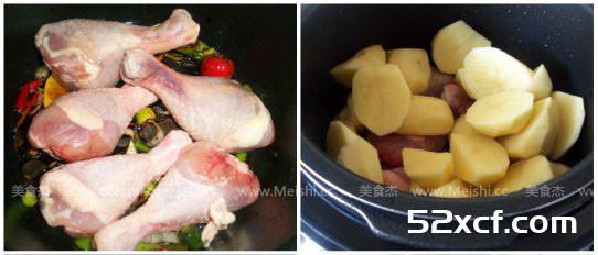 鸡腿炖土豆的做法